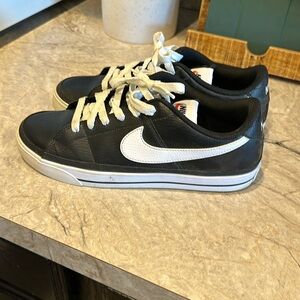 Black and white Nikes